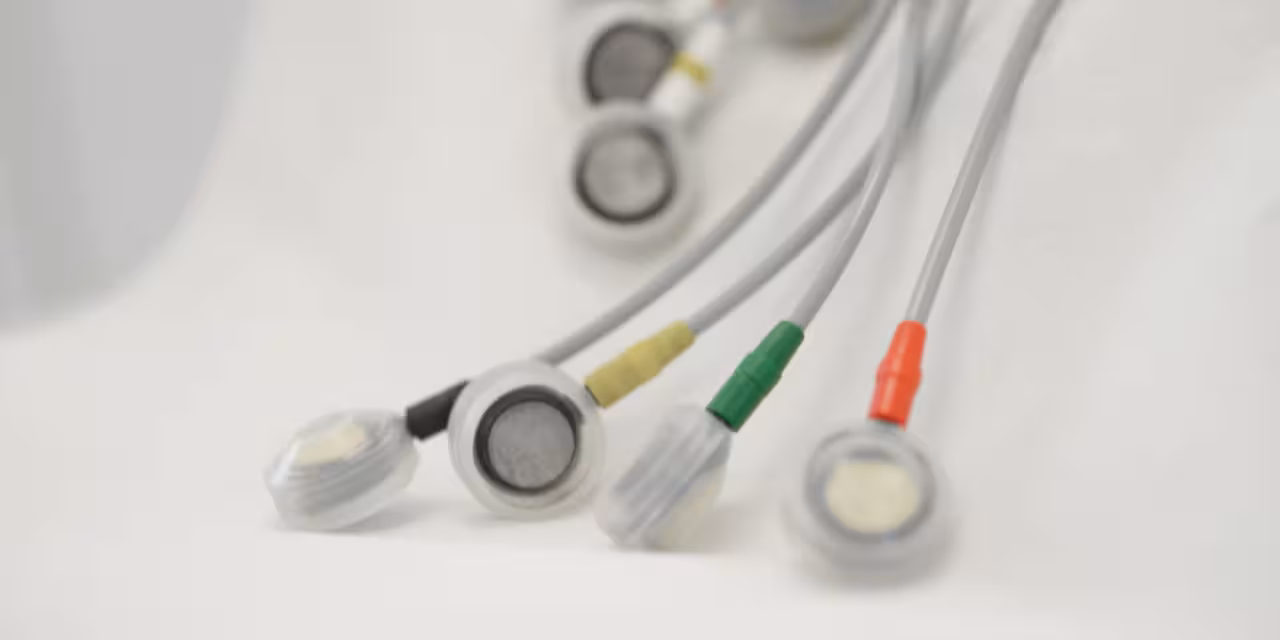 Elektroden eines EKGs