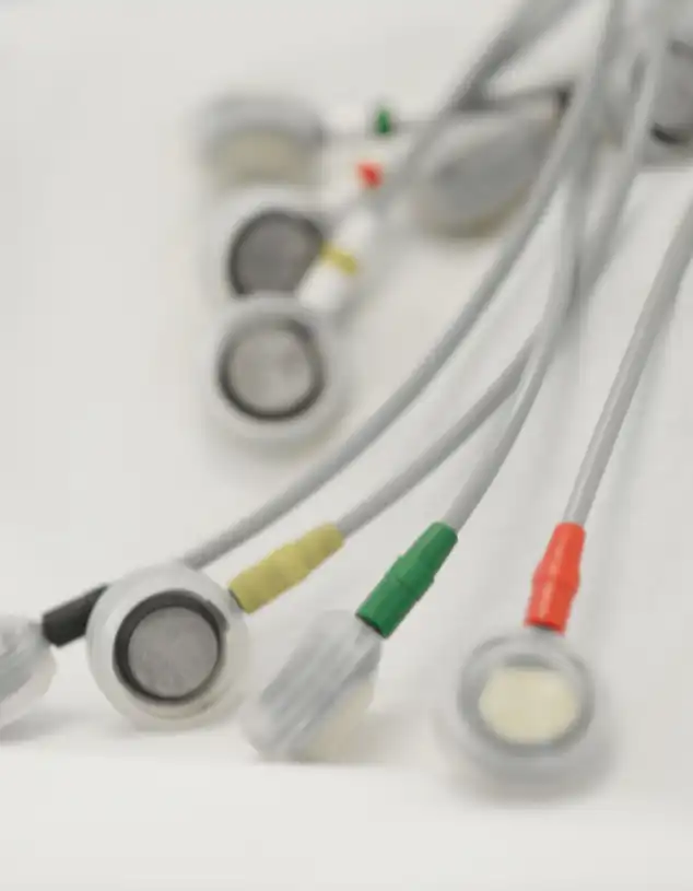 Elektroden eines EKGs